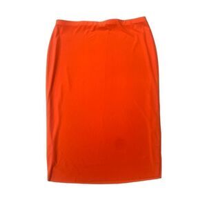 Orange Pencil Skirt